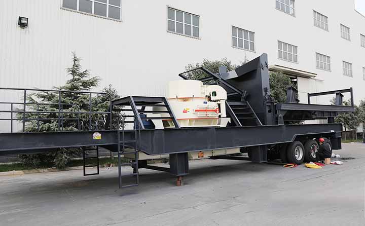 移動鵝卵石制砂機 移動鵝卵石制砂機