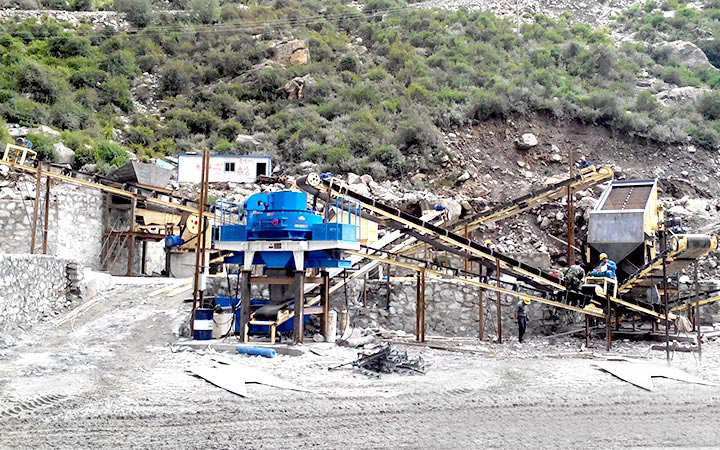 鵝卵石制砂機生產(chǎn)線