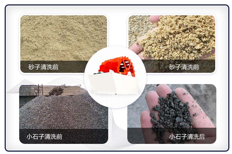 時(shí)產(chǎn)50噸的輪斗式洗砂機(jī)