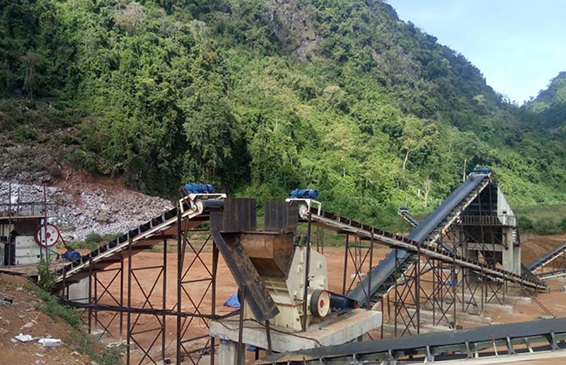 時產500噸的大型破碎機生產線